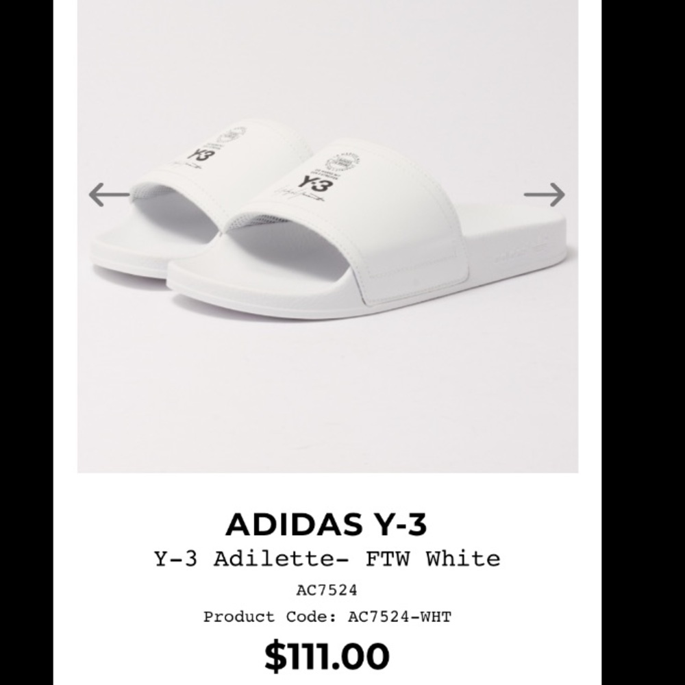 Adidas Y-3 Men’s slides